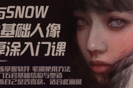 与snow厚涂人像0基础入门2023【画质还行有笔刷和课件】