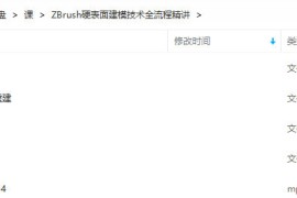 ZBrush硬表面建模技术全流程精讲
