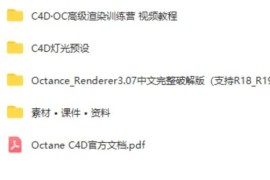 Octane TVart OC高级渲染训练营—三维丨C4D丨中级进阶