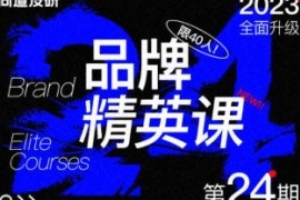 尚道设研 品牌精英班 第24期 2023年【画质不错只有视频】