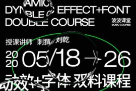 2020年 波波课堂【动效字体设计】第3期 刺猬 刘乾动效字体双料课